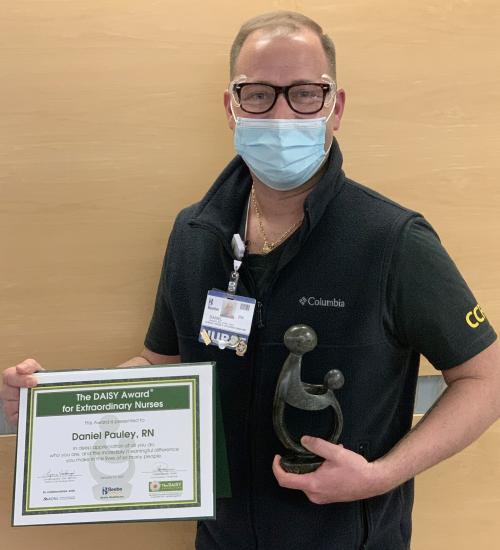 Daniel Pauley, RN, a nurse on the Intensive Care Unit