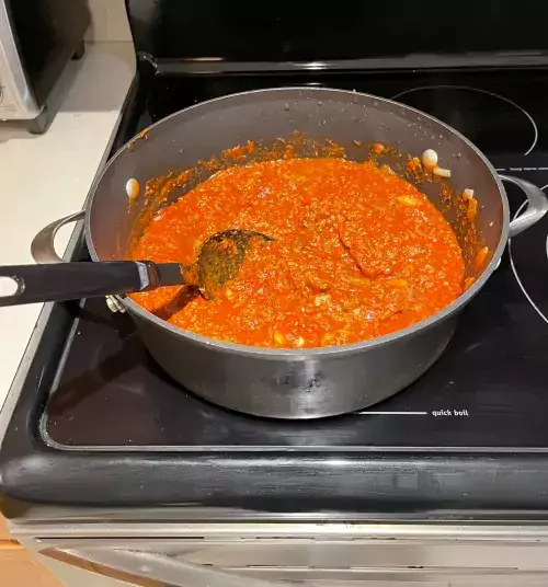Homemade tomato sauce