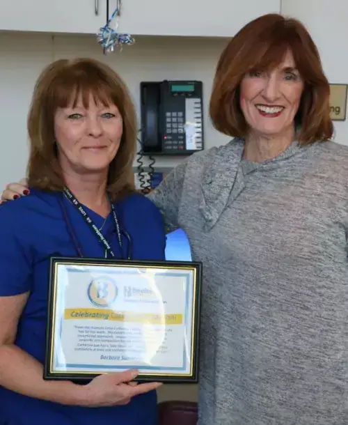 Catherine Mariani and Barb Sutherlin - file photo