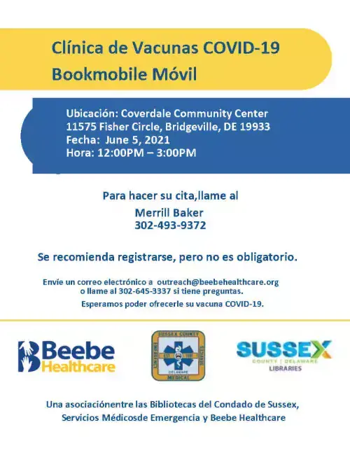 Bookmobile at Coverdale June 5