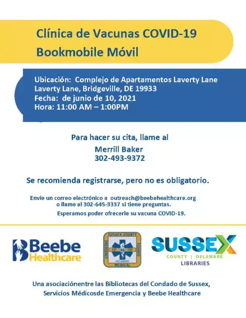 Bookmobile Laverty Lane June 10 Spanish