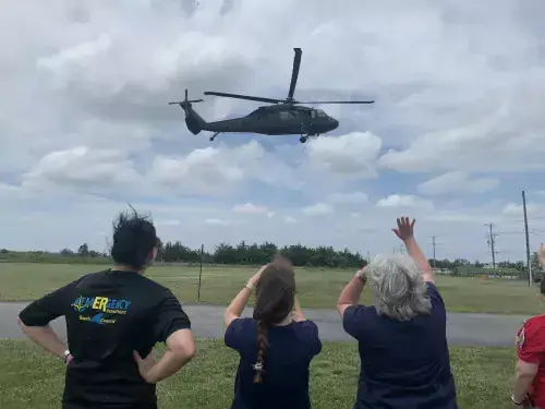 Beebe emergency exercise with Blackhawk helicopters June 8 2021