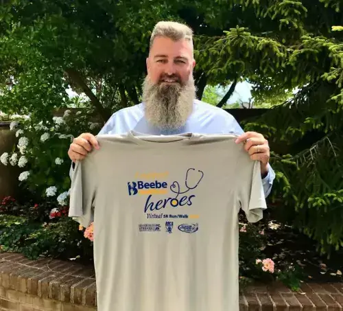 Christian Hudson supports Beebe 5K