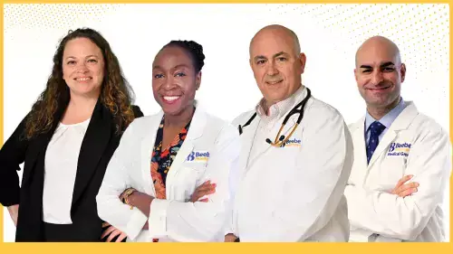 Pictured left to right is members of the core faculty: Tanya Ray, Tanya Ray, MS, Administrative Director, Graduate Medical Education; Joyce Robert, MD, FAAFP, Program Director for the Family Medicine Residency; Jeffrey Hawtof, MD, FAAFP, Associate Program Director; and Michael Kalil, DO, Medical Director, Undergraduate Medical Education.