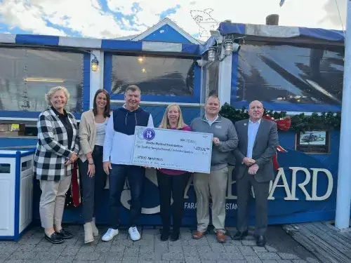 Beebe Goes Purple 2023 Donation Check