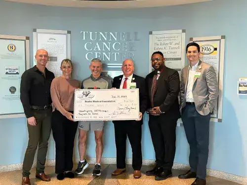 Burpees for Beebe check presentation