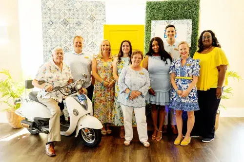 Photo of Foundation Team, from left to right:  Dave Szumski, Justen Albright, Amy Keller, Brooke Schaffer, Sheila Bravo, Tammy Watson, Sean Flannigan, Kaitlyn Gallander, Hollie Ford