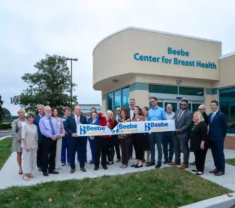 Ribbon cutting ceremony at the Center for Breast Health Rehoboth