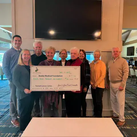 Jean and Joan Tournament Check Presentation