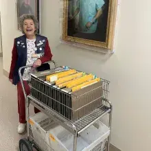Diane Ruffinio, Beebe volunteer
