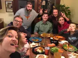 Image file: Having family around, especially for special celebrations, allows children to feel like part of a crew. Even if the crew may be pretty goofy!