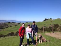 Content image: Susan and her sons hiking during one of their scheduled visits. Image file: Susan and her sons hiking during one of their scheduled visits.