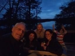 Content image: Enjoying time with his grown children. Image file: Enjoying time with his grown children.