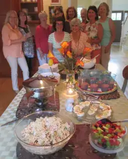 Content image: Book clubs that meet in homes often have great food! Image file: Book clubs that meet in homes often have great food!