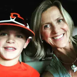 Content image: Bridget and her son headed to a baseball game. Image file: Bridget and her son headed to a baseball game.