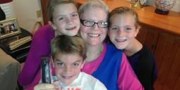 Content image: Bridget's mom enjoys time with her grandkids. Image file: Bridget's mom enjoys time with her grandkids.