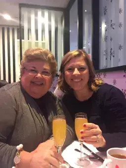 Content image: Carrie, right, with her mom, Jackie Wilson. Image file: Carrie, right, with her mom, Jackie Wilson.