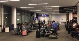Content image: Waiting at the gate - making sure to arrive early! Image file: Waiting at the gate - making sure to arrive early!