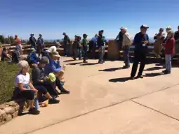 Content image: Baby Boomers on a Road Scholar trip to Bryce Canyon. Image file: Baby Boomers on a Road Scholar trip to Bryce Canyon.