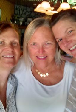 Content image: Susan with her half sisters at a recent gathering. Image file: Susan with her half sisters at a recent gathering.