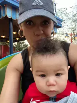 Sintia and her youngest son